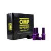 OMP-Set Гайки OMP 27 мм Фиолетовые 20 шт. M12 x 1,50