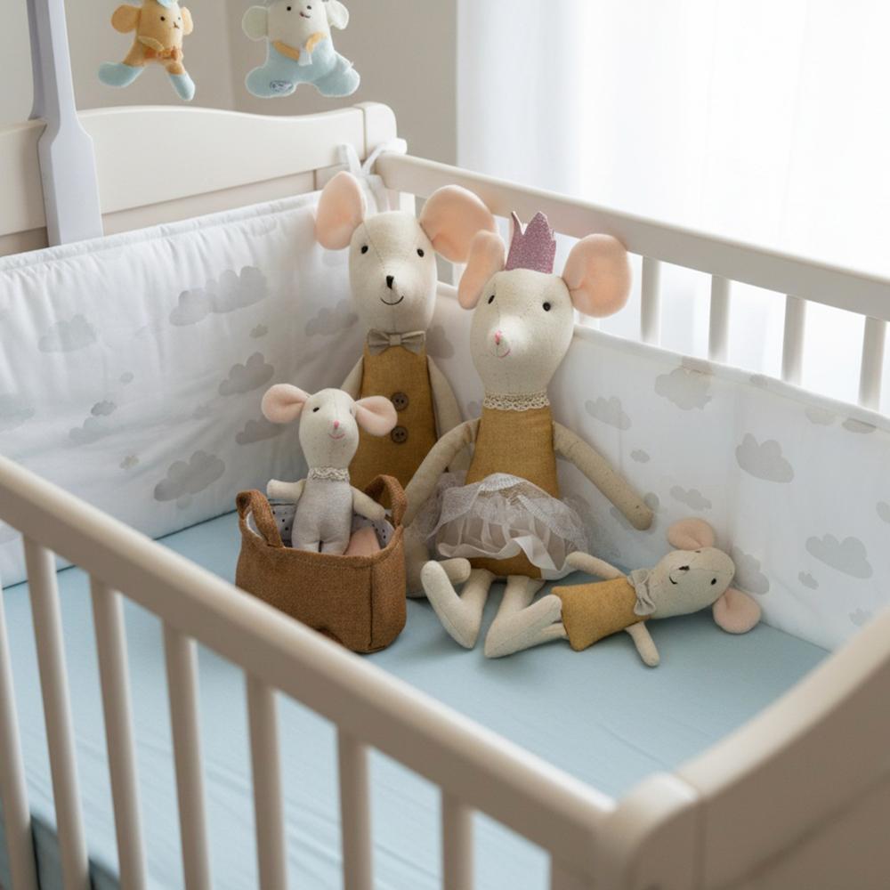 Милые плюшевые игрушки куклы-мыши семья кукольный домик мини плюш Рождество подарки на день рождения Плюшевые куклы Маленькая мышь