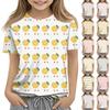 Toddler Girl Boy T-Shirts Kids Top Boys And Girls Printed Short Sleeved T-shirt