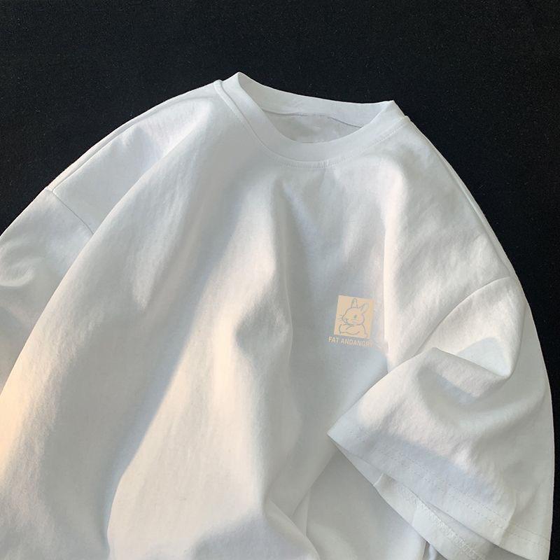 Cotton Rabbit Short-sleeved T-shirt Female Summer New Five-minute Sleeve Loose