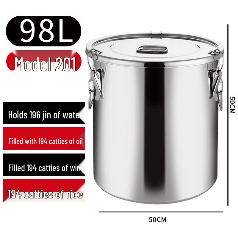 Герметичный многоцелевой бочонок из нержавеющей стали 304 для хранения вина, чая, молока, для ферментации, масла или риса