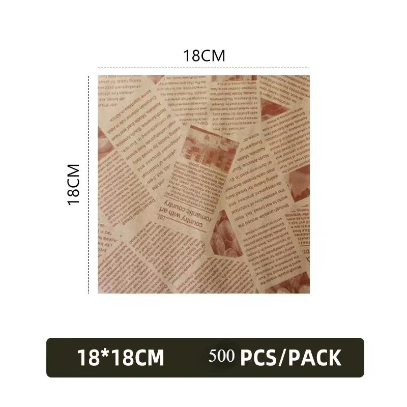 100/1000 шт. Маслостойкая бумага для упаковки булочек для бургеров, жареной пищи, сэндвичей, бумага для жарки во фритюре, выпечки в духовке, тарелка, аксессуары