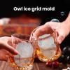 Ice Cube Mold Owl Shape Ice Cube Tray 4 Grids Funnel Lid Design