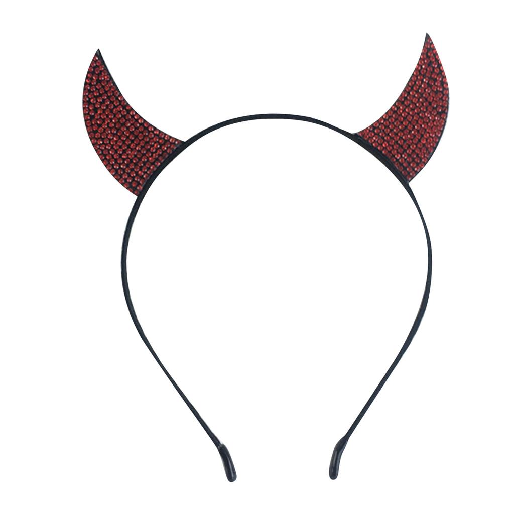 Devil Horns Disco Party Headwear Disco Headband Party Costume Headpieces Sparkly Devil Horns Cool Ghosted Horns