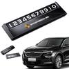 AIHQR1 Temporary Car Parking Card Phone Number Holder Telephone Number Plate For Porsche Cayenne GTS Panamera Carrera GT3 Sticker