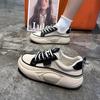 New Autumn New Women's Versatile Casual Sports Shoes Thick Bottom White Shoes Lightweight Bean Trendy Ins Style Flats