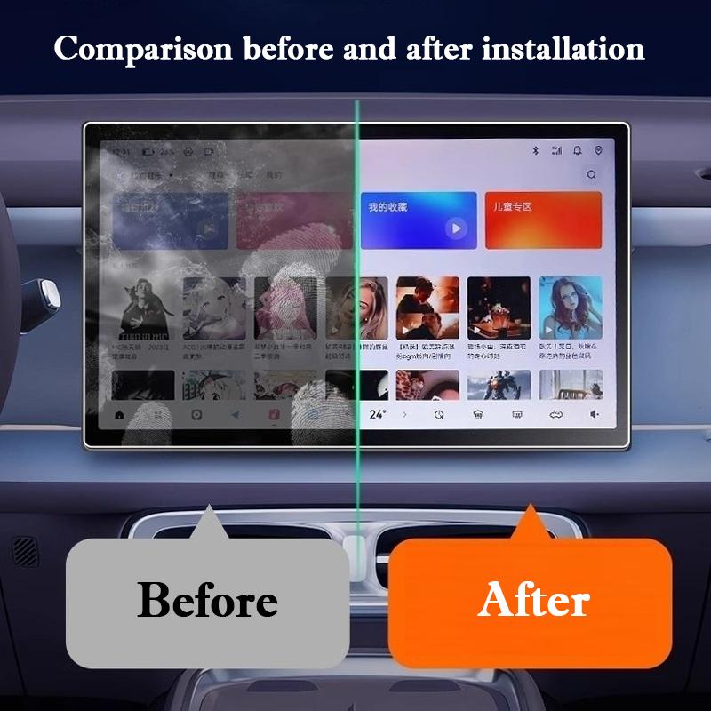 For Leapmotor C10 Tempered Glass Screen Protector Film Center Control Navigation trument Screen Frosted HD Protection Films