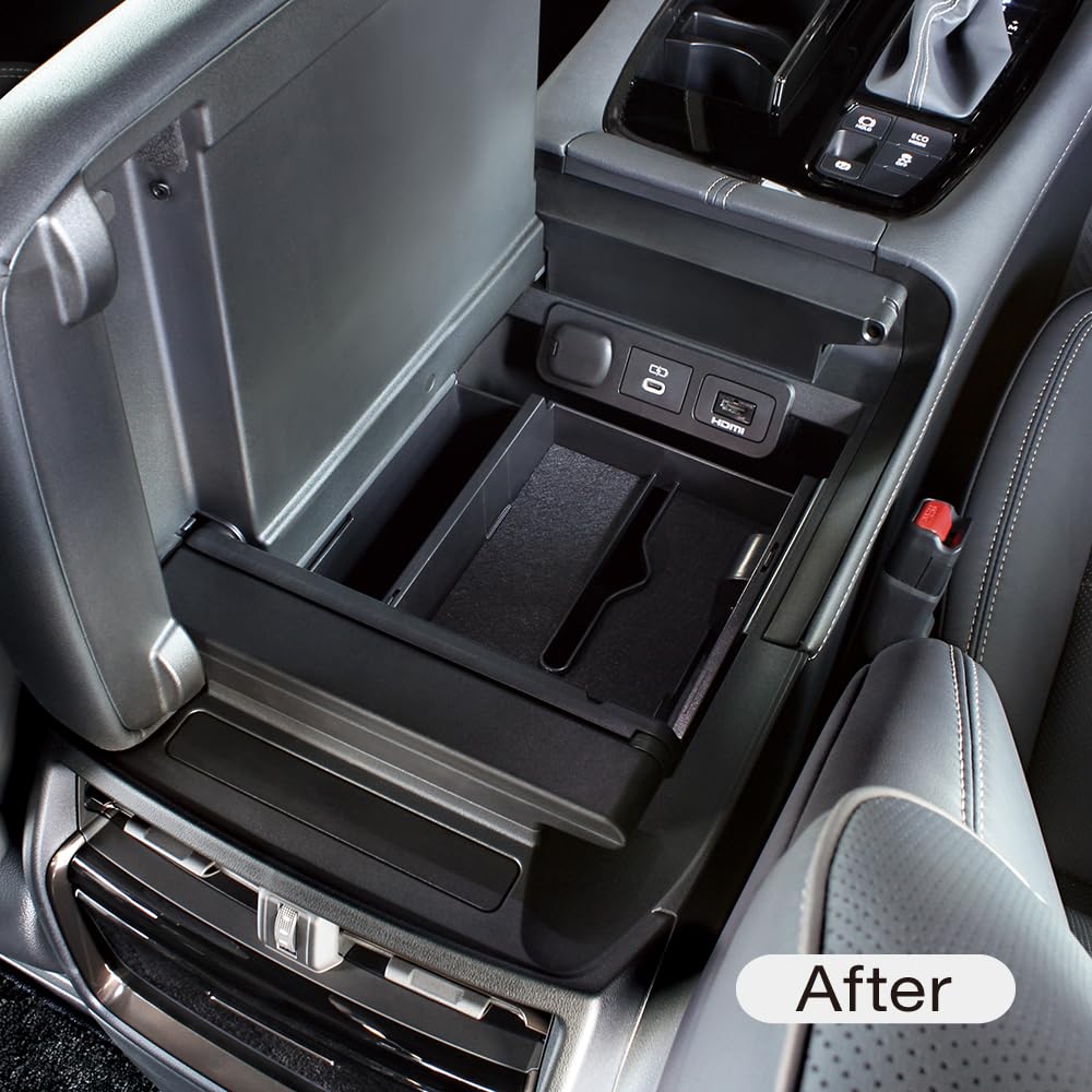 Внутренний лоток в консоль Tsuchiya Yac для Toyota Alphard и Vellfire 40-й серии (Черный, SY-AV10)