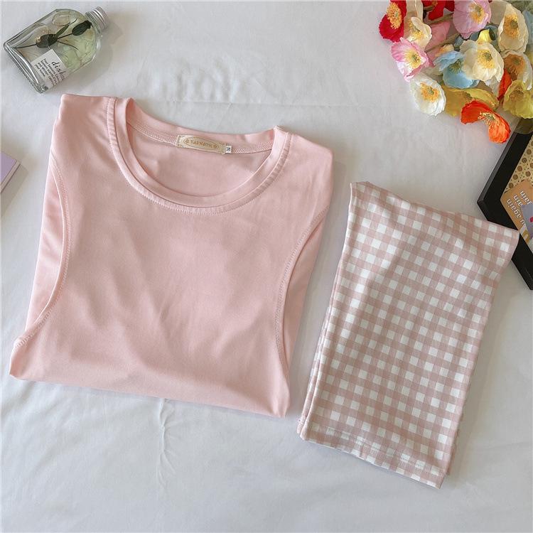 Весенне-осенняя пижама для беременных - Комплект домашней одежды для кормления грудью и послеродового периода