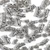 10Pcs Tibetan Silver Tube Beads Metal Spacer DIY Beads Tube Charms for Jewelry Making