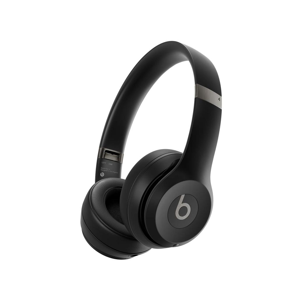 Beats Solo 4 Wireless Bluetooth Apple Android Up To 50 Hours Lifespan Matte Black - On-Ear Headphones, & Compatible, -