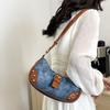 Trendy Street Style Women's Pu Shoulder Bag Unique Vintage Casual Baguette Bag For Everyday Use