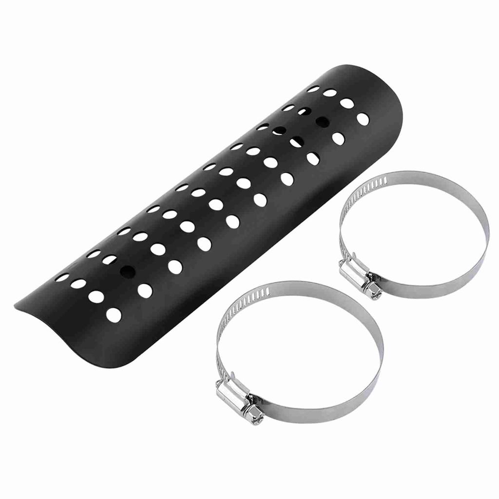 Universal Motorcycle Hole Heat shield Straight Exhaust Pipe Cover