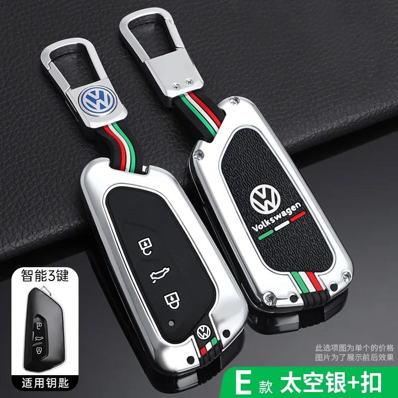 VW GTI GOLF 2026 Hot For VW VOLKSWAGEN Metal Car Key Case Cover for Volkswagen VW GTD Magotan Golf 8 MK8 ID.3 ID.4 ID.6 Car Key 