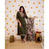 Indian Bollywood Kurta Pant Dupatta Set Women Designer Ethnic Top Tunic Kurti VFP-1863a