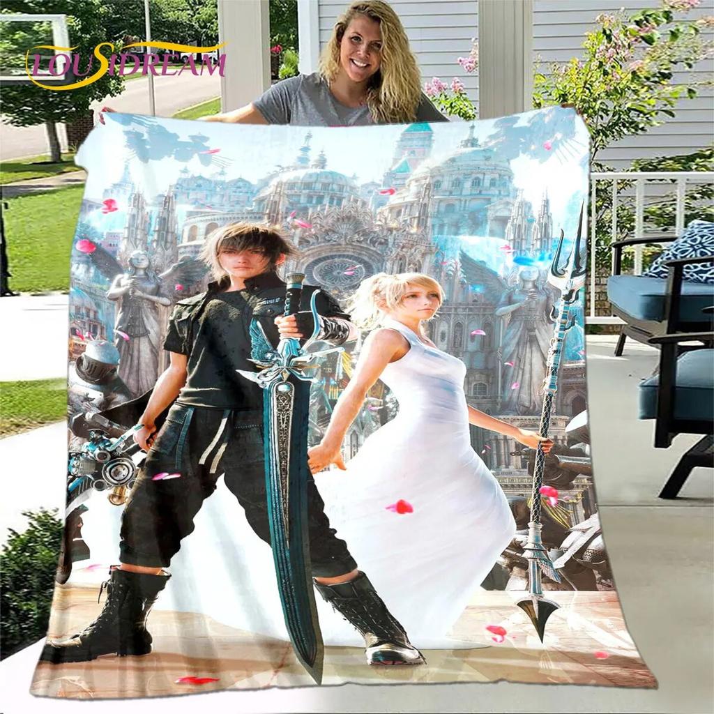 Мягкое плюшевое одеяло Final Fantasy Game Gamer, фланелевое одеяло, одеяло для гостиной, спальни, кровати, дивана, чехол для пикника, детское теплое одеяло