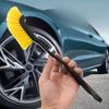 Car and Motorcycle Long-handled Wheel Hub Brush Gap Cleaning Tool Set Special Brush for Car and Motorcycle Wheel Hub Cleaning