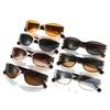 European and American fashionable futuristic tech oval frame sunglasses, new eyewear trendy millennial style sun-protection sunglasses