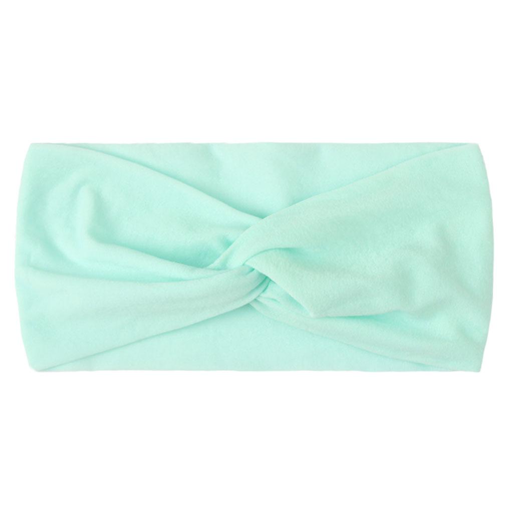 Children's Solid Color Knotted Nylon Headbands: 28 Colors Available