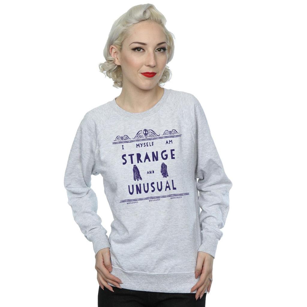 Beetlejuice Womens/Ladies Strange And Unusual Sweatshirt