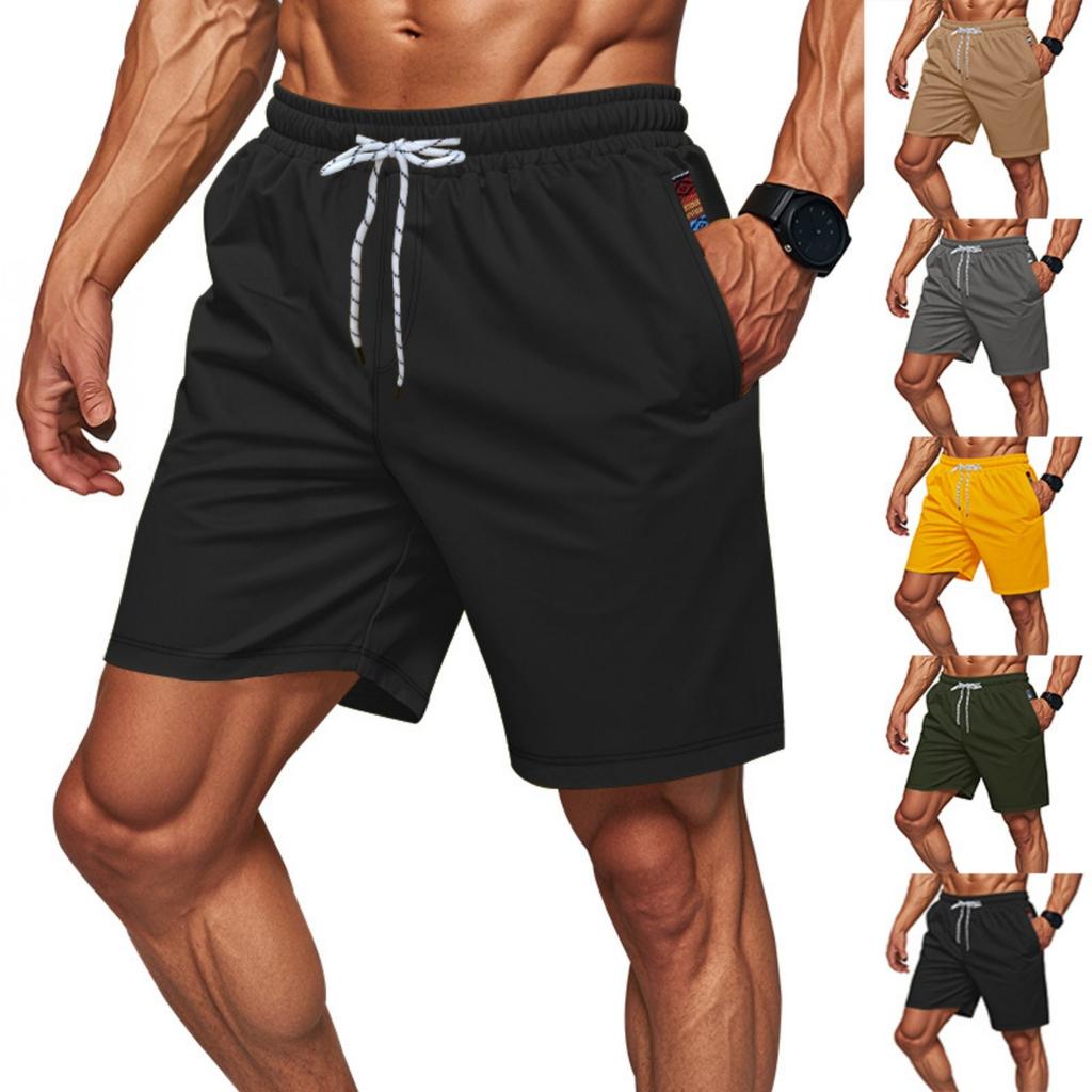 Men's American Casual Beach Sports 5 Minute Pants Fitness Jogging Quick Dry Stretch Shorts