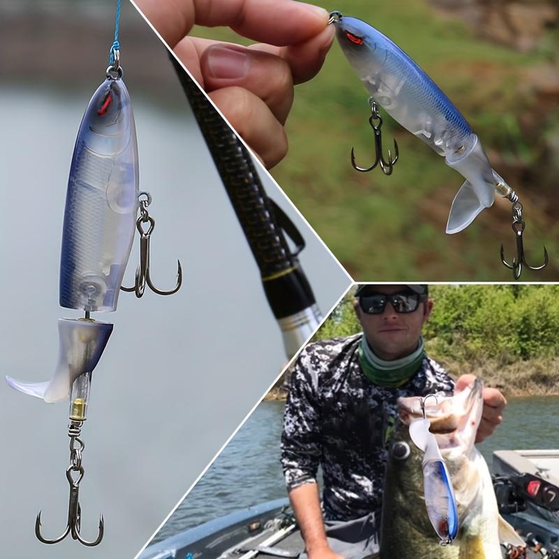 1 шт. Luya Bait Propeller Surface Tractor Pencil Hard Plastic Fishing Lure Simulation False Bait for Fishing Mechanics