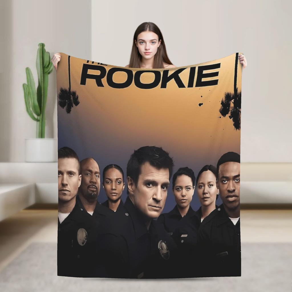 The Rookie TV Show Flannel Blankets Soft Throw Blanket for Living Room Picnic Graphic Bedspread Sofa Bed Cover