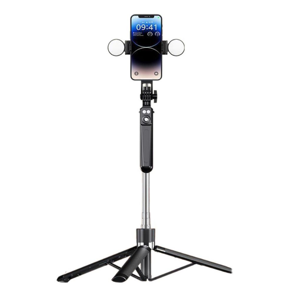 Tripod Bluetooth Selfie Stick With LED Lamp Selfie Stick Stand  Live Broadcast