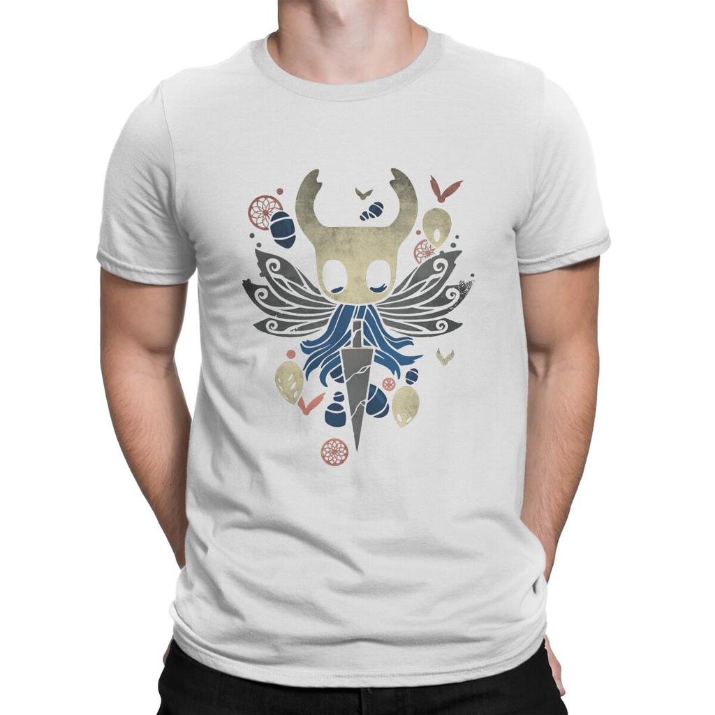The Knight TShirts for Men Hollow Knight Games Comfortable Breathable and Soft Cotton Tees O Neck Short Sleeve T Shirts