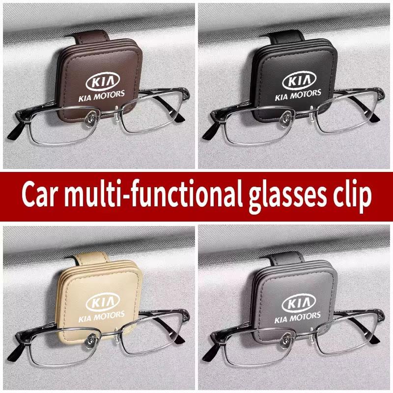 Visor Sunglasses Holder Clip Eyeglass Holder For Kia Sportage Cerato Optima K2 K3 K4 K5 Rio Picanto Soul Car Accessories