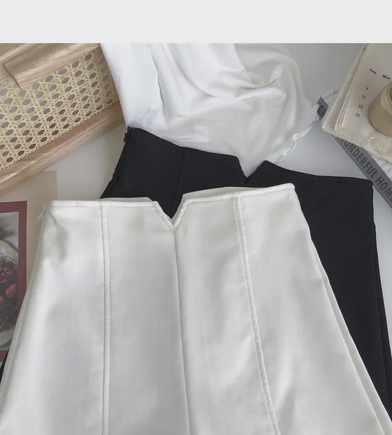 Женские повседневные летние шорты с высокой талией и широкими штанинами 2023 года