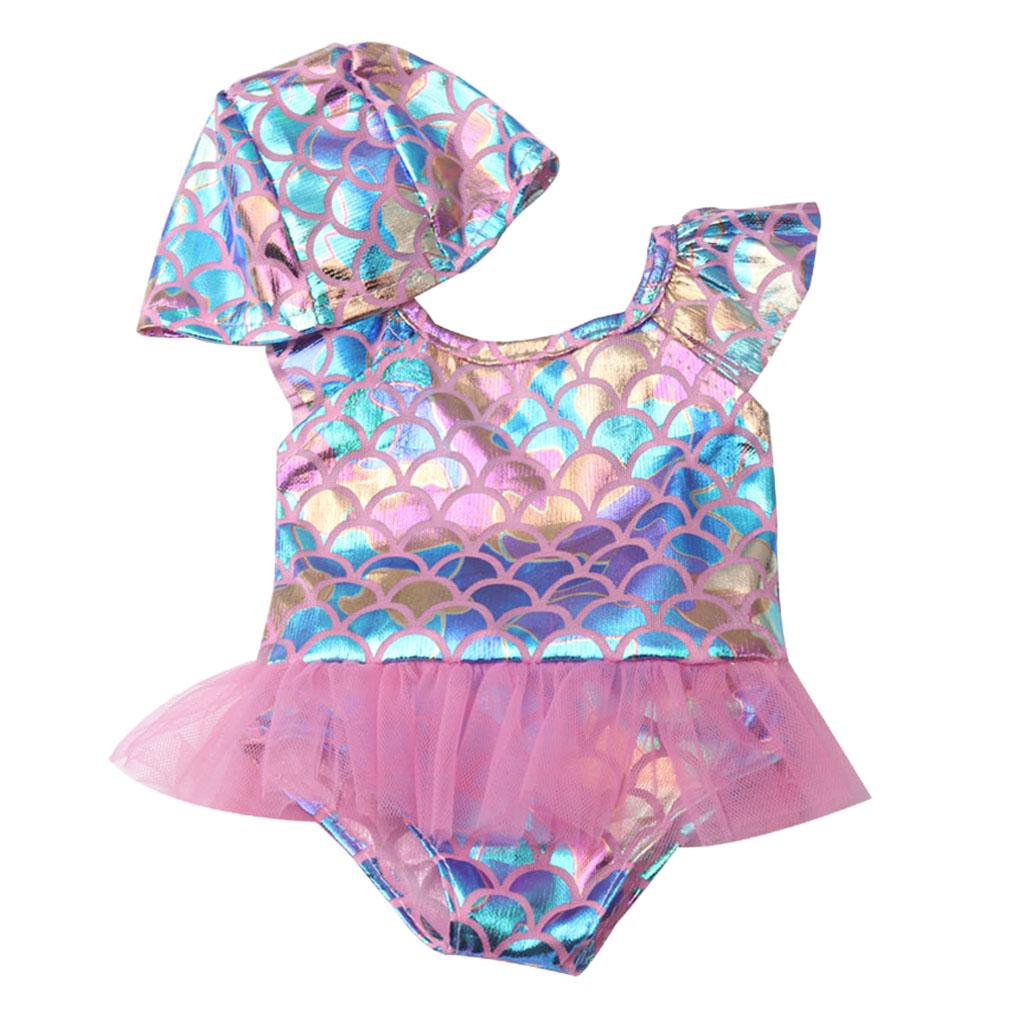 Одежда купальник и панамка для кукол размером 43 см