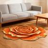 Non-Slip Floor Mat 3D Realistic Floral Pattern Bath Mat Super Absorbent Rug Quick-Drying Easy Maintenance Door Mat