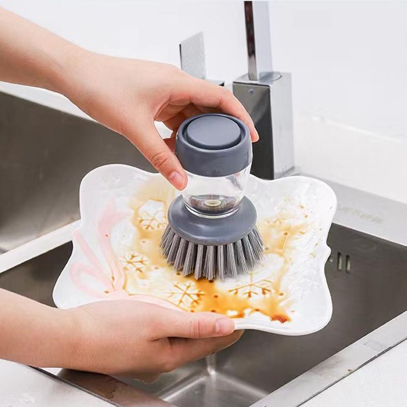 Кухонная щетка Губка Щетка женская Автоматическая Гидравлическая Посудомоечная машина для дома livng Антипригарное Масло Очиститель для посуды Пресс-типа Аксессуары