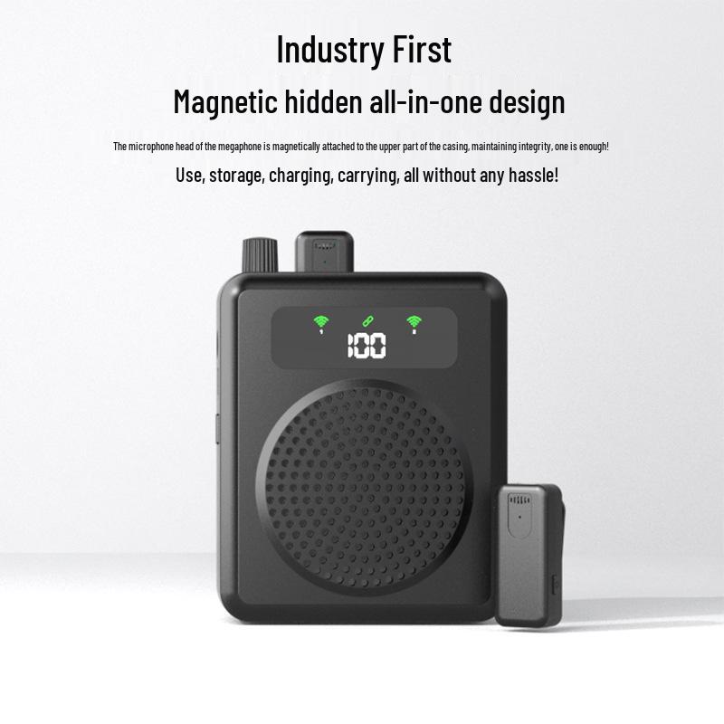 Wireless Outdoor Megaphone with Lavalier Mic for Teachers