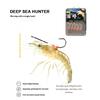 5pcs Anti-entanglement Luminous Live Shrimp Hooks Stainless String Hook  for Fishing Accessories