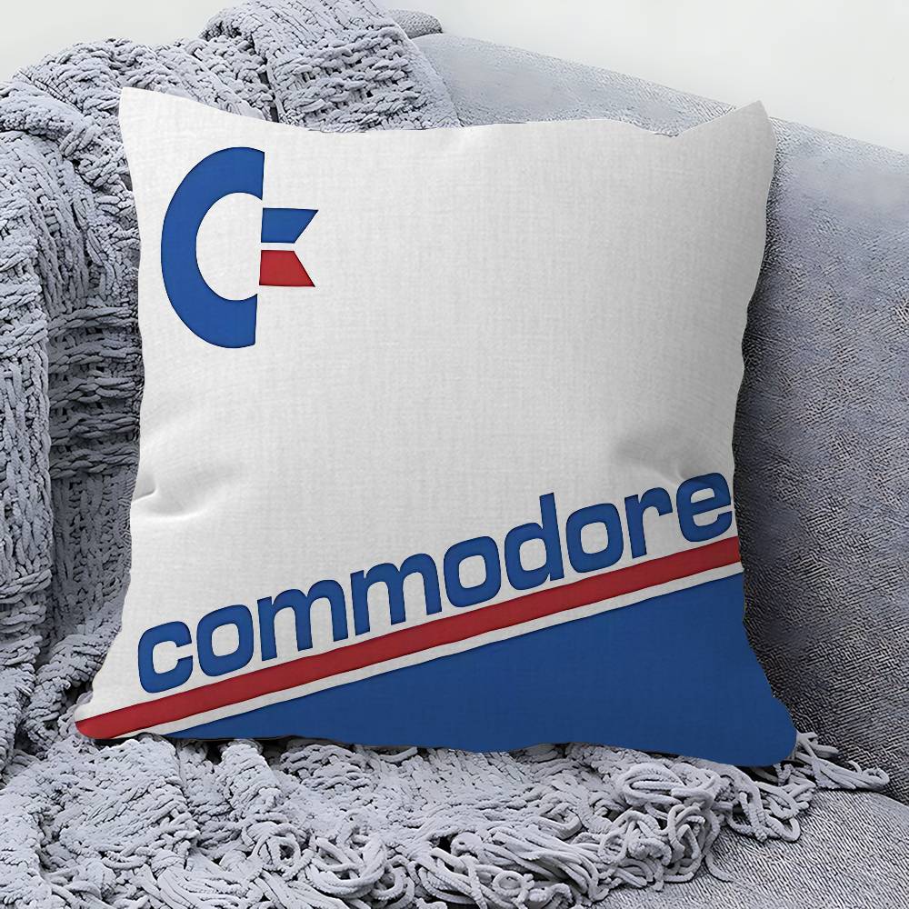 Подушка с логотипом C-CommodoreS Подарок Декор для дома и офиса Спальня Диван Автомобильная Подушка Чехол 45x45