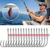 12/30Pcs Live Shrimp Fixing Hook Heavy Duty Metal Barbed Fishhook Bass Carp Catfish Fishing Hook Freshwater Saltwater Fishing Accessories