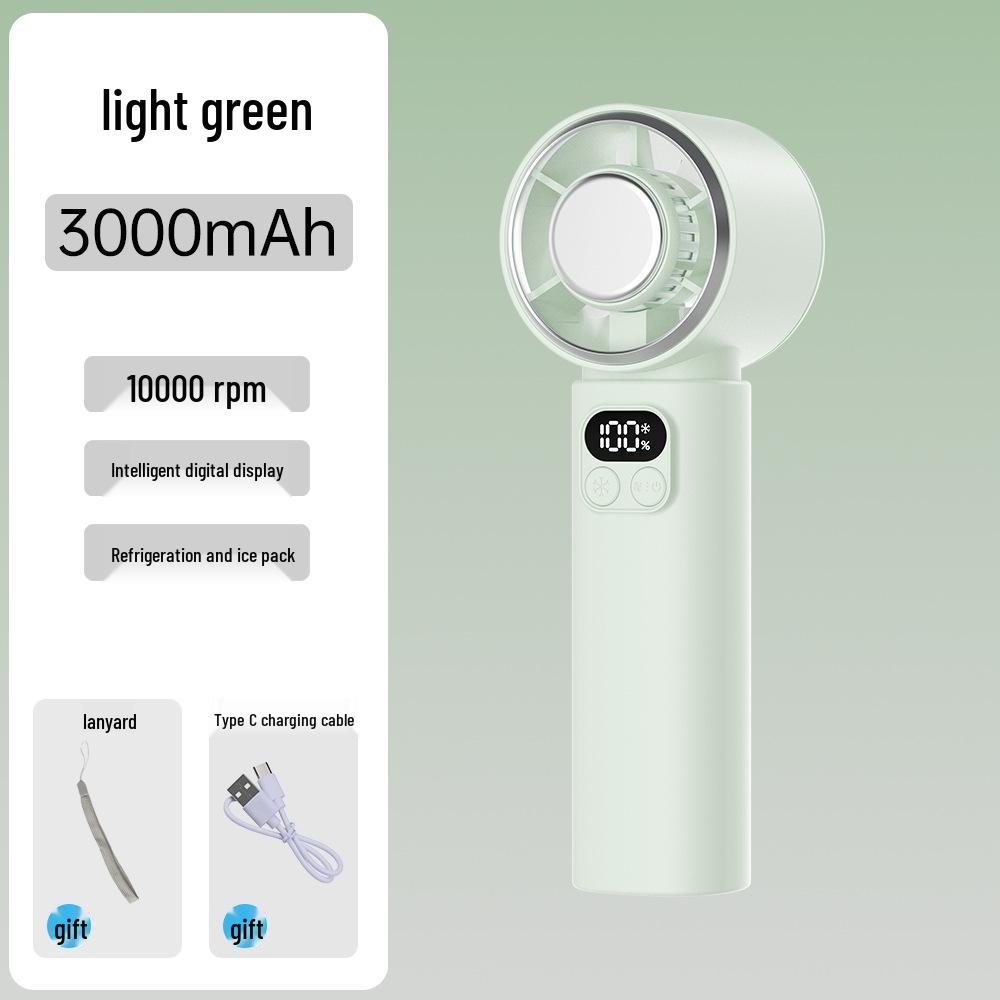 Foldable Handheld Fan with Semiconductor Refrigeration, Long Battery Life, High Speed, and Compact Design