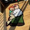 Cartoon Characters Pattern Rug Irregular Bedroom Carpet Soft Fluffy Plush Bedside Carpets Home Decoration Non-slip Floor Mat