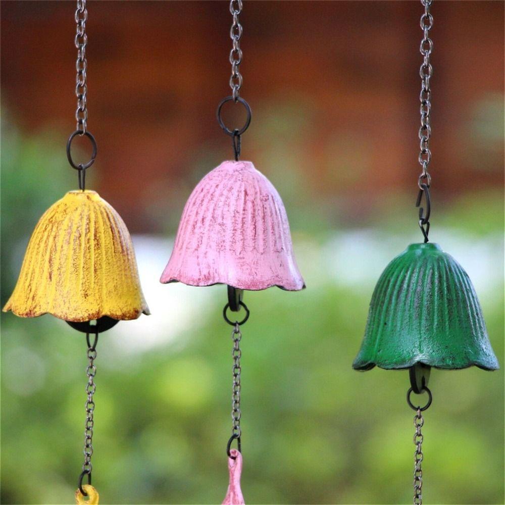 Creative Durable Cast Iron Wind Chime Decorations Holiday Gift Handmade Wind Chimes DIY Metal Garden Decoration Outdoor