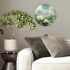 30x30cm Round Glass Wall Clock Custom Business