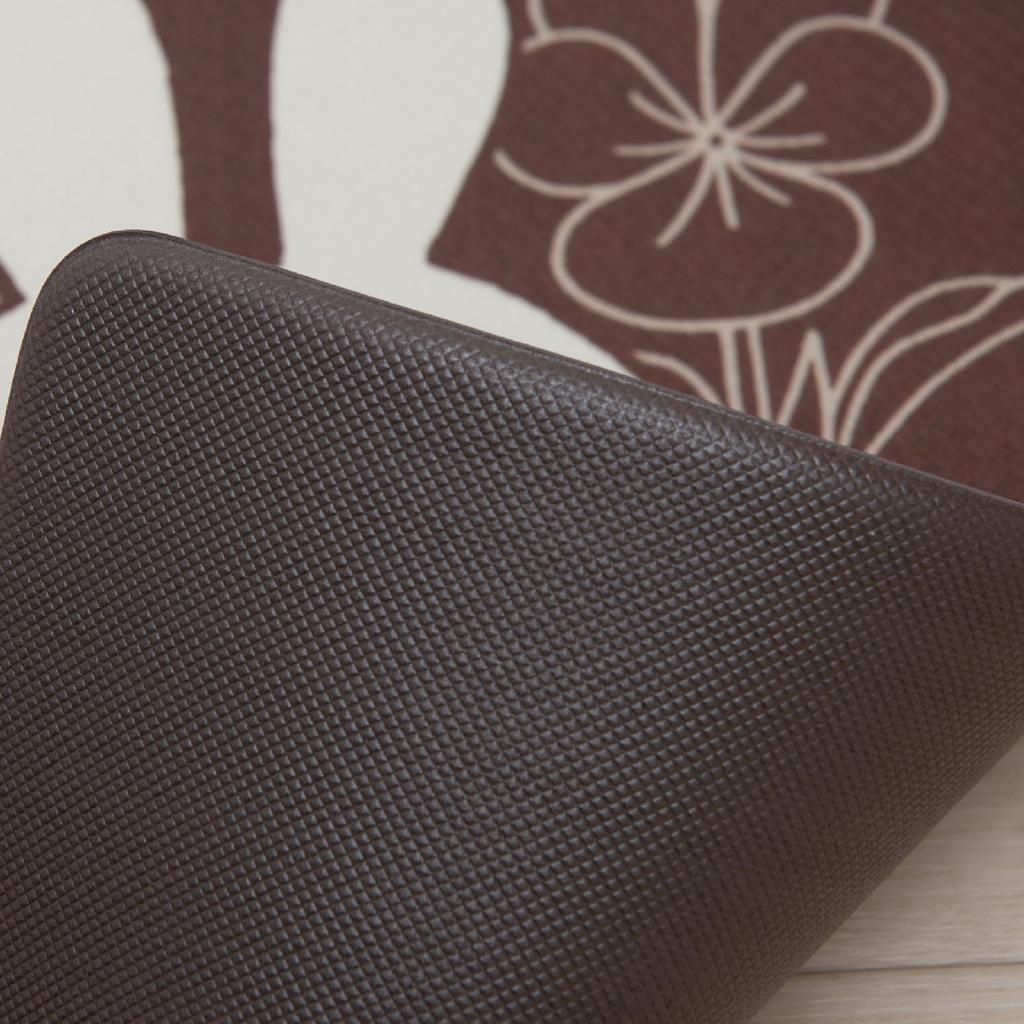 Senko Miffy Line Art Wipeable PVC Kitchen Mat, Approx. 45 X 240 Cm, Brown, Character Animal Design, Miffy 72093