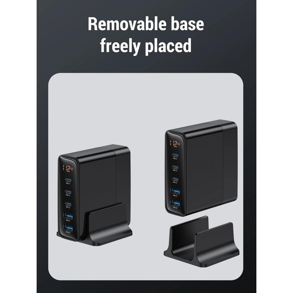 140 Вт GaN зарядное устройство для настольного ноутбука быстрое зарядное устройство 5 в 1 PPS PD QC быстрая зарядка для iPhone 16 15 14 13 Pro Max зарядное устройство для телефона Xiaomi Samsung