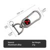 For Mitsubishi Aluminum Alloy Car Styling Keychain Emblems Keyring Key Decoration Ring Outlander Lancer L200 ASX Pajero Grandis