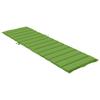 Sun Lounger Cushion Melange Green 200x60x4 cm Fabric