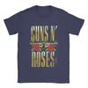 Мужские футболки Guns N Roses, 100% хлопок, забавные футболки с коротким рукавом и круглым вырезом, размеры 4XL, 5XL
