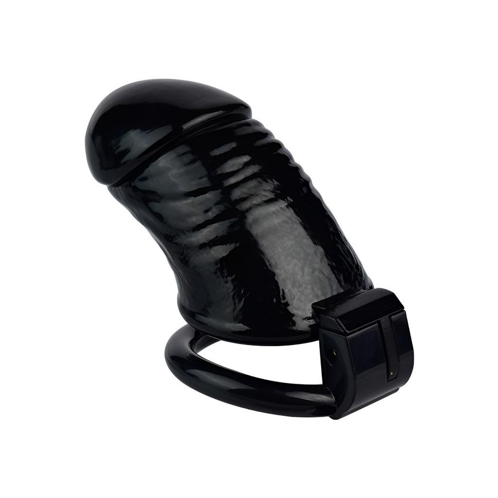 Мужской замок для пениса, носимый из смолы, замок CB, черный замок для пениса, гей-рогоносец, БДСМ, секс-игрушки, пояс верности