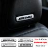 3D Metal For AMG Car Seat Backrest Headrest Emblem Badge Console Sticker For Mercedes Benz W204 W205 W212 W213 Auto Accessories  p5