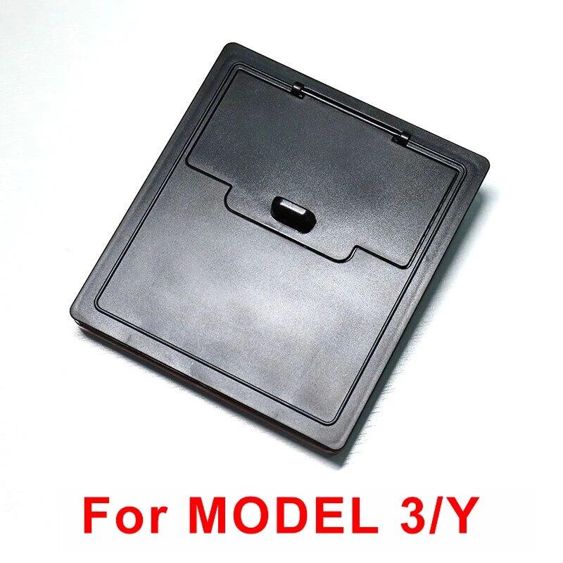 For Tesla Model 3 Model Y 2022 Storage Box Car Central Armrest Flocking ABS Storage Box Organizer Model 3 2023 Accessories